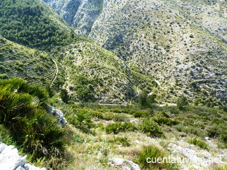 Barranc de Racons. Ruta del Barranco del Infierno, Vall de Laguar.